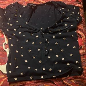 Floral print crop top